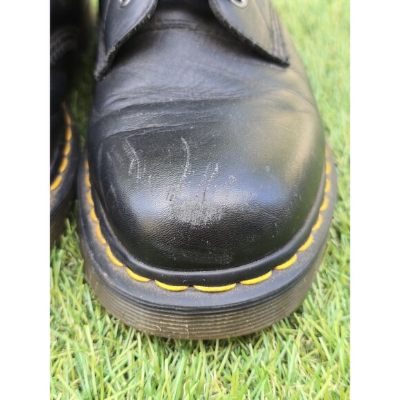 Doc Dr. Martens Zavala Boots Size Mens 8 Women 9 Black Leather Combat Boot - Picture 6 of 15